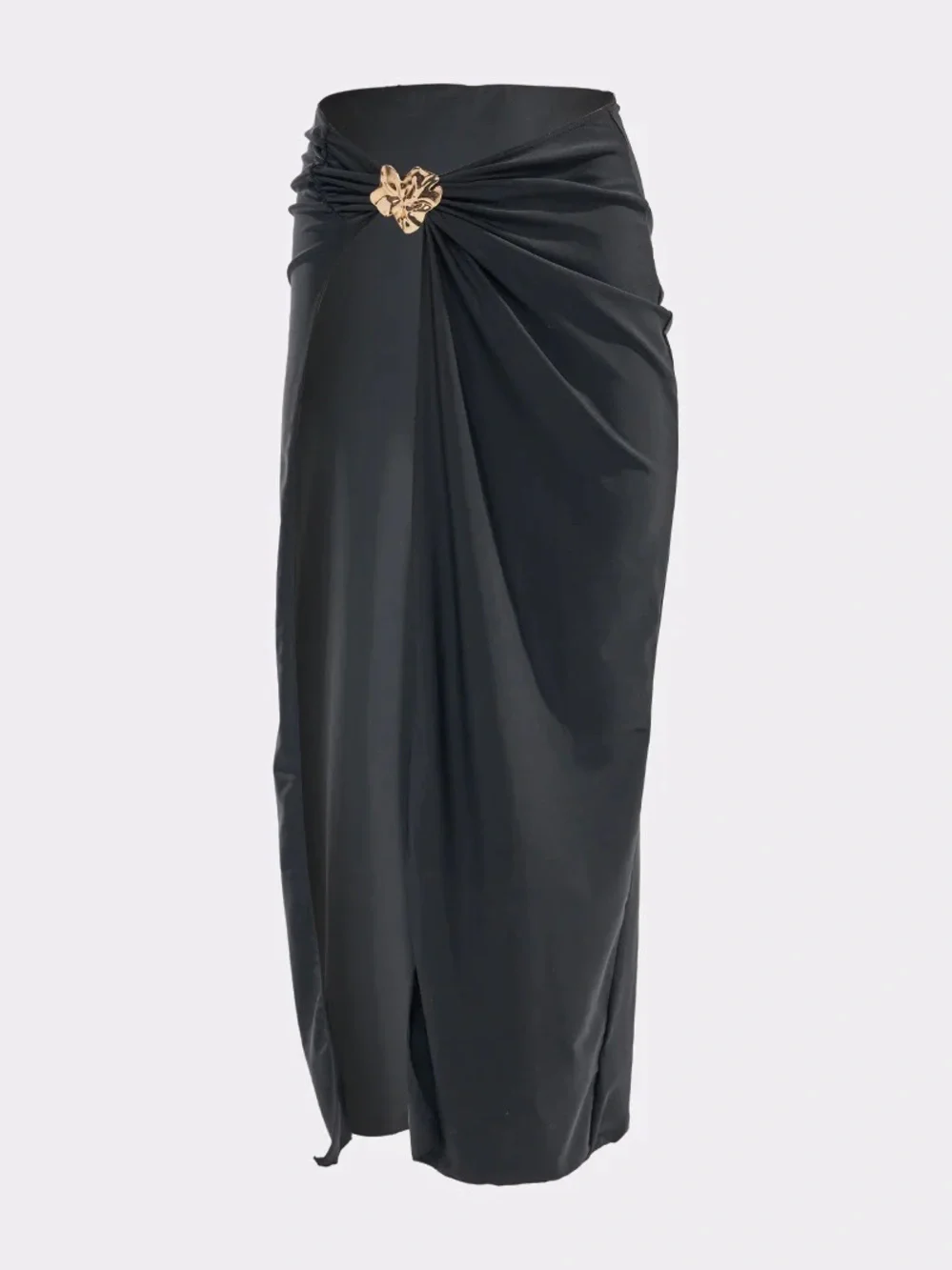 Akira TO THE YACHT Black Swim Cover Up Skirt